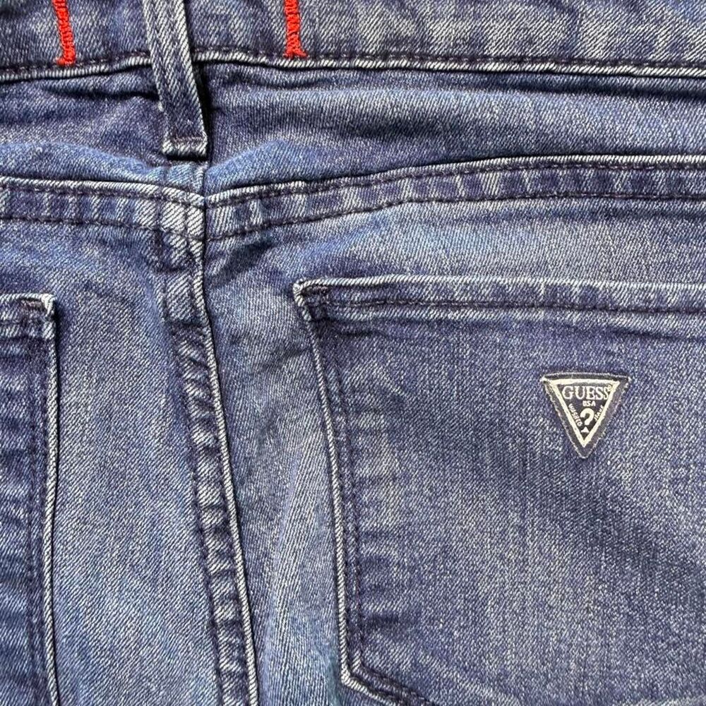 Guess Jeans Women's Low Rise Straight Leg Blue Jeans